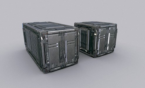 sci-fi industrial container 3d model