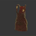 Trendy Burgundy Overall Dress With Adjustable Shoulder Straps And Metal Buckles Fashion