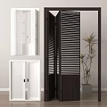 Modern shutter folding door 3d model