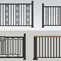 Decorative Metal Fences With Ornate Patterns And Various Designs In Black Brown