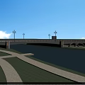 Bridge Overpass Bridge Suspension Bridge Cable-stayed Bridge Overpass 3d model