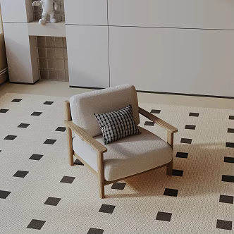 modern leisure chair 3d model