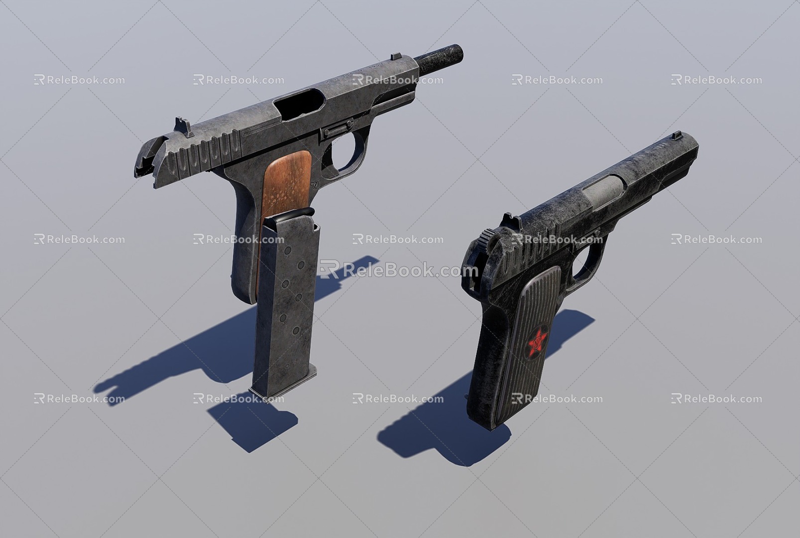 TT33 pistol 3d model