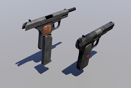 TT33 pistol 3d model