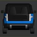 Blue Walmart Delivery Van Showcasing Modern Design Transparent Roof And Sleek Exterior