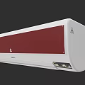 Haier Wall Mounted Air Conditioner With White And Red Modern Design For Home Use