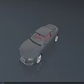Sleek Silver Car Coupe With Modern Sporty Design And Alloy Wheels Top View