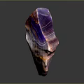 Colorful Agate Pattern Single Chair Featuring Vibrant Purple Orange And White Tones