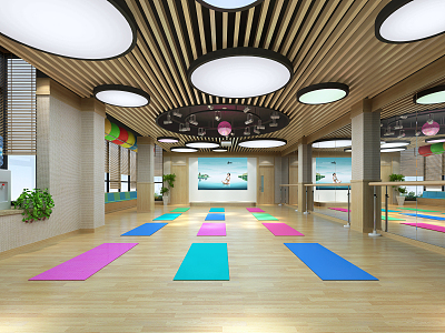 Modern Yoga Room model