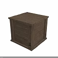 Rustic Wooden Crate With Solid Planks For Home Storage And Organization
