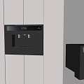 Modern embedded water dispenser direct drinking machine pipeline machine water purifier direct drinking machine cabinet 3d model