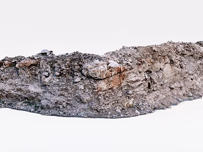 Rustic Stone And Wood Elements With Natural Texture In Landscape Design 3d model