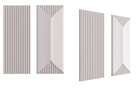 Modern Wall Panel Simple Decorative Wall Panel 3d model