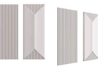Modern Wall Panel Simple Decorative Wall Panel 3d model