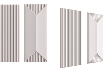 Modern Wall Panel Simple Decorative Wall Panel 3d model