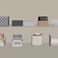 Modern Storage Box Storage Box Acrylic Box Storage Box 3d model