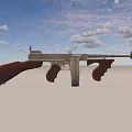 Thomson submachine gun 3d model