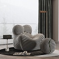 Modern single sofa 3d model