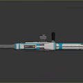 Modern sci-fi gun sci-fi gun sci-fi bazooka 3d model