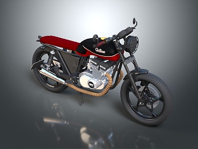 Modern motorcycle two-wheeled motorcycle 3d model