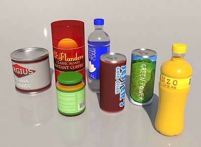 Drinks Food Drinks 3d model