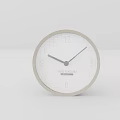 Modern Minimalist Round Clock With White Dial Black Numbers And Hands 3d model