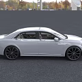 White Luxury Sedan Exterior Design With Chrome Grille LED Headlights And Alloy Wheels
