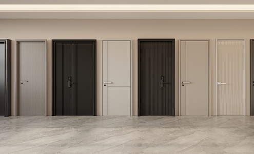 Modern door 3d model