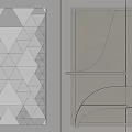 Modern Wall Decorative Panels With Geometric And Minimalist 3D Designs In Neutral Tones