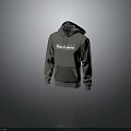 Gray Rockmanila Printed Hoodie With Hooded Design Drawstring And Front Pockets