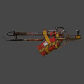 Industrial Metal Tool With Yellow Red Parts And Roller Wheel Structure