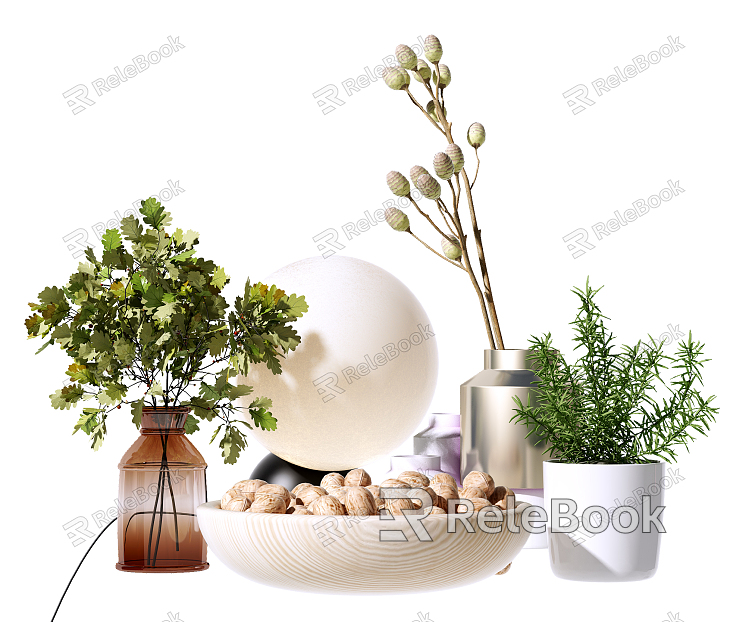 Modern Vase Vase Flower Ornaments model