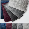Modern Square Rugs with Various Colors Soft Texture for Home Interior Decor 3d model