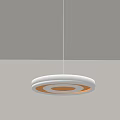 Modern Round Pendant Light With Warm Glow And Minimalist Design For Interior Decoration