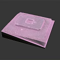 Simple Square Concrete Base Structure With Sunken Center And Small Green Plants