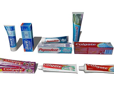 Modern toothpaste model