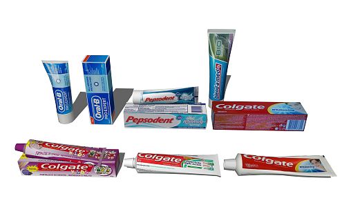 Modern toothpaste 3d model