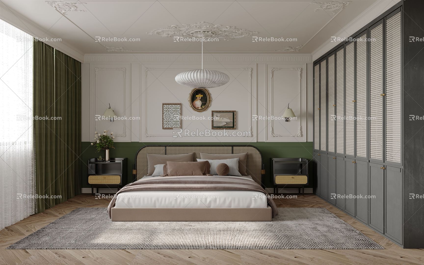 French Bedroom Room 3d model