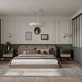 French Bedroom Room 3d model