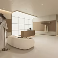 Modern Clothing Store Interior With Mannequins Clothes Racks And Display Area