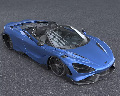 McLaren 765LT Spider Super Run Luxury Car 3d model
