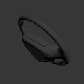 Modern Car Steering Wheel Design Features Sleek Black Finish And Ergonomic Comfortable Grip