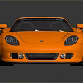 Orange Convertible Sports Car With Open Top Black Wheels and Sleek Exterior