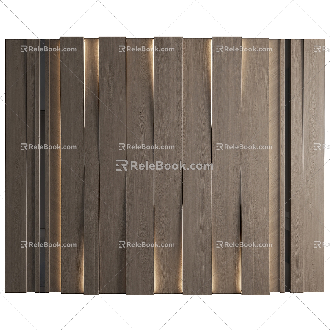 Modern wall panel wall trim panel 3d model