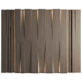 Modern Wooden Wall Panels With Vertical Design And Integrated Ambient Lighting