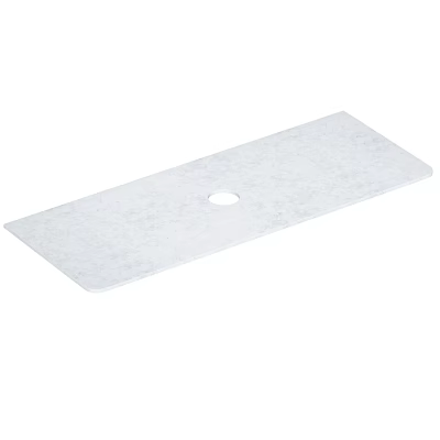 Practical White Rectangular Dish Soap Holder With Round Hole For Kitchen Use 3d model