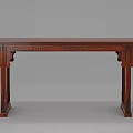 Chinese Traditional Solid Wood Console Table With Carved Legs And Elegant Design 3d model