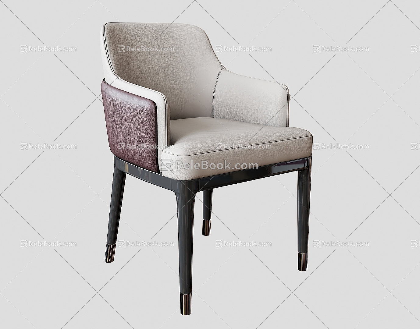 Dining Chair Light Luxury Dining Chair Casual Chair Dining Chair Chair 3d model