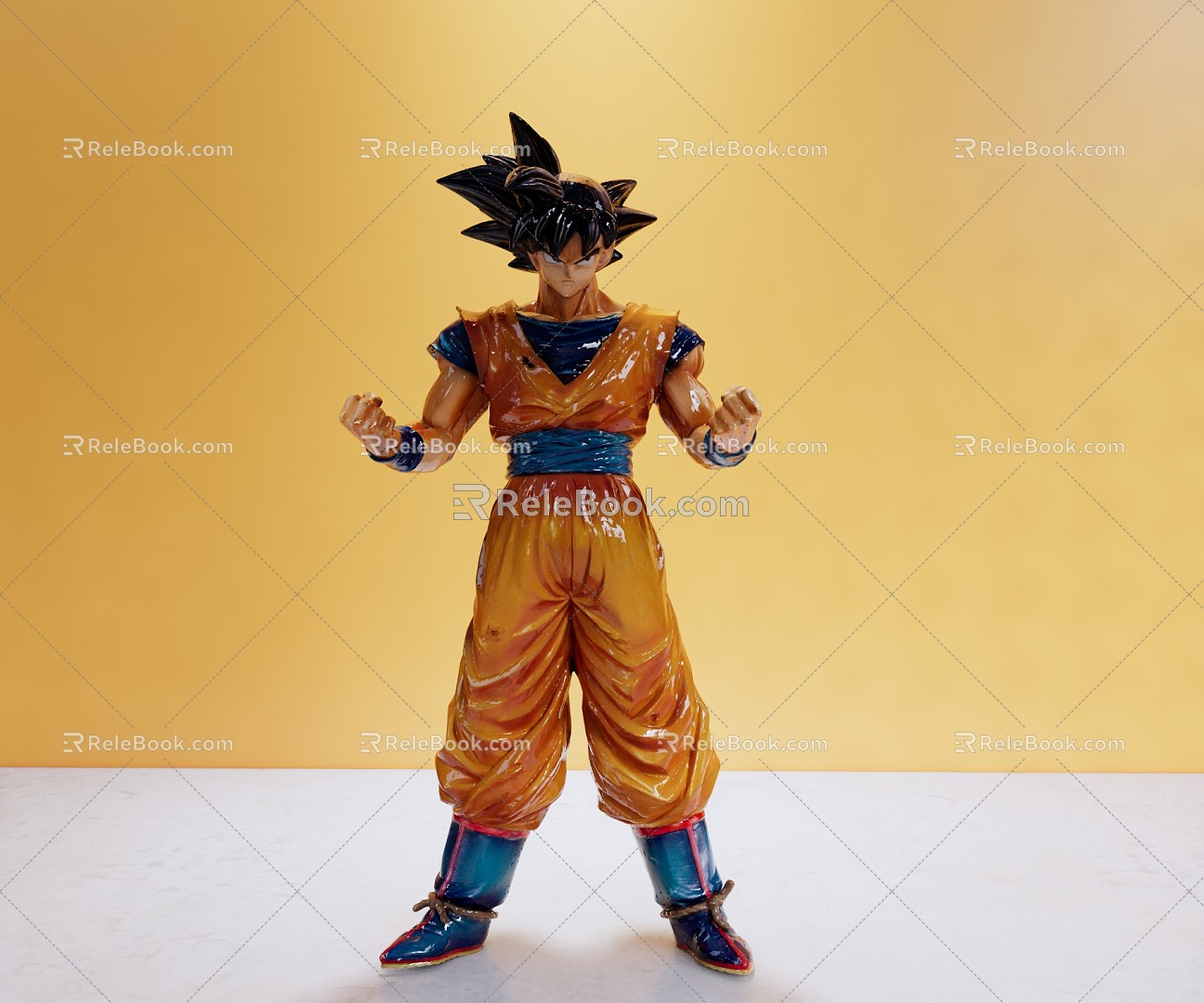 Modern Anime Character Dragon Ball Anime Doll 3d model