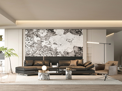 modern living room model